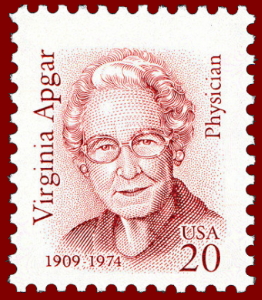 USPO commemorative of Dr. Virginia Apgar