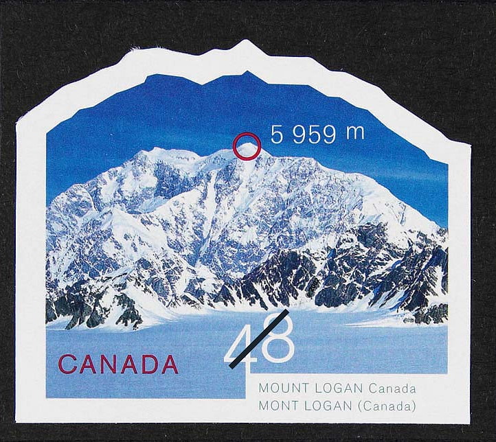 Stamp of mount logan
