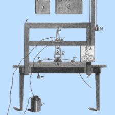 Drawing of a Morse telegraph
