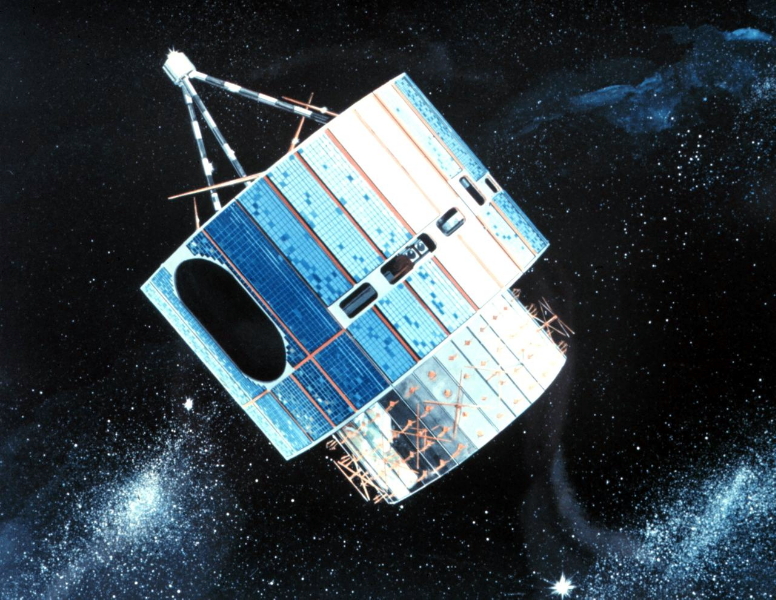 Artist rendering of GOES-1 courtesy the NOAA Photo Library.
