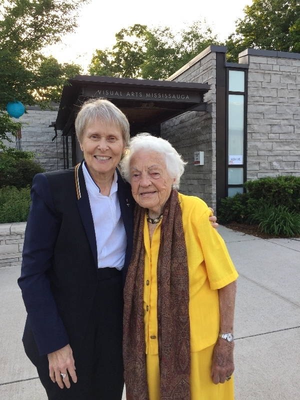 Dr Bondar with Hazel McCallion, former Mayor of Mississauga