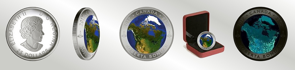 Multiple angles of the Bondar Coin