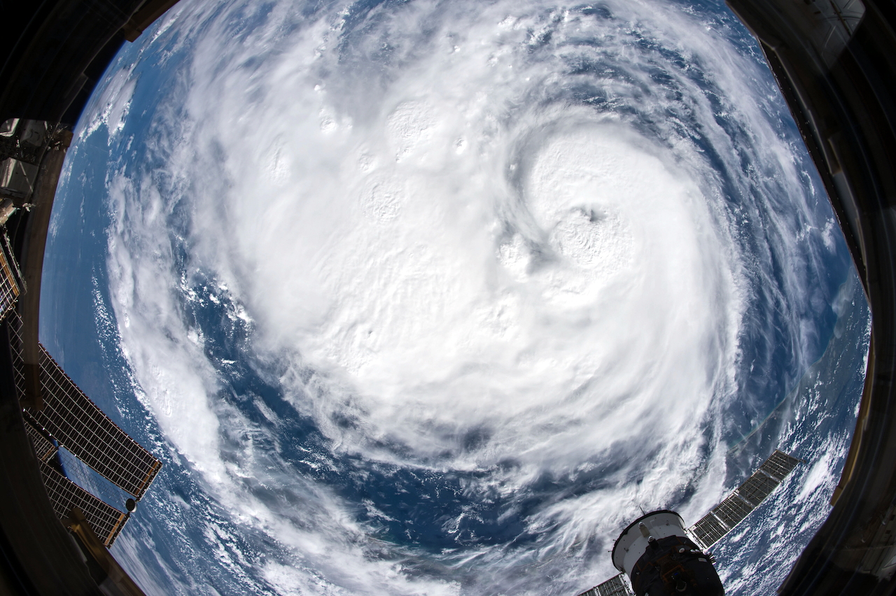 Image of hurricane from space