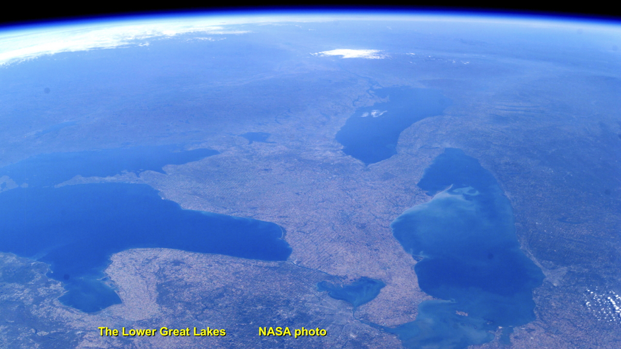 Image of the Great lakes from space