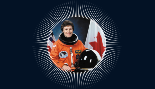 Image of Roberta Bondar in spacesuit