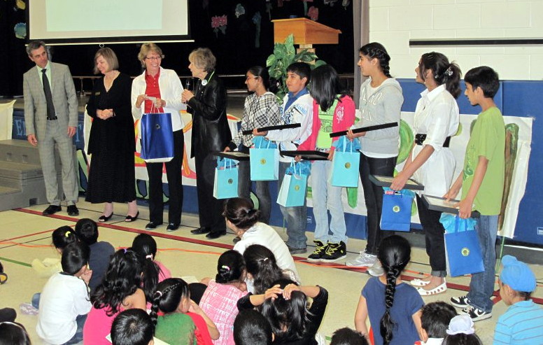 School-Based Bondar Challenge [SBBC] winners at their school assembly