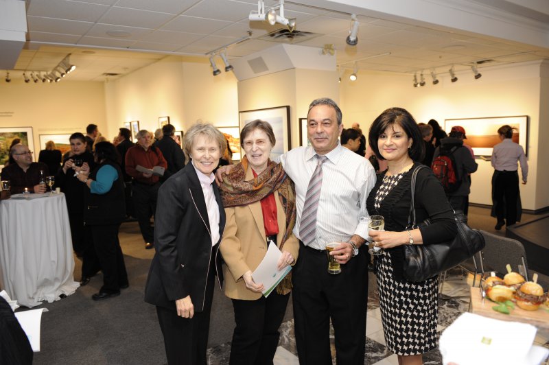 Dr Roberta Bondar with sister Barbara Bondar, Dr Mike and Samira Kassam