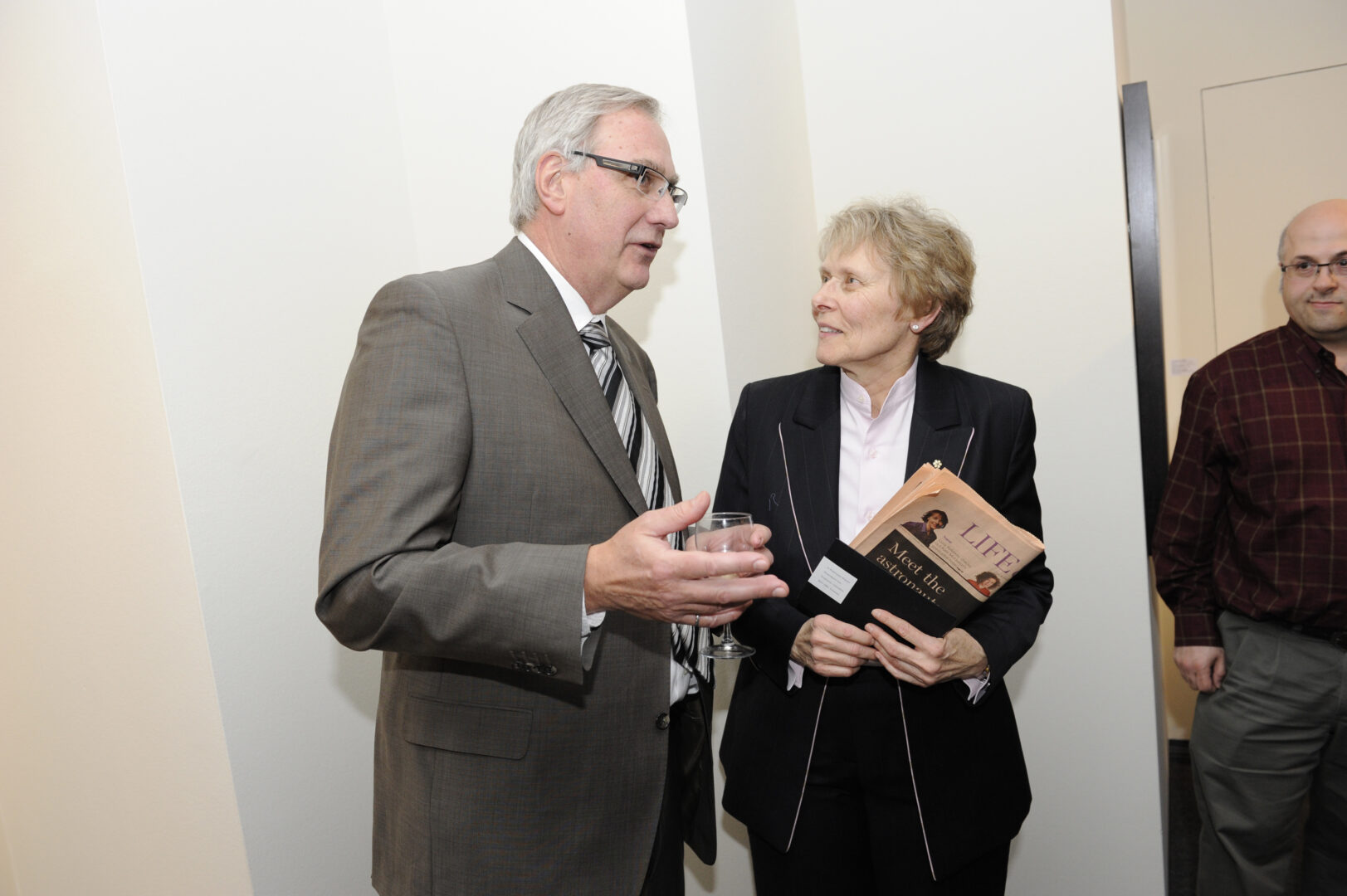 Dr Roberta Bondar with Bondar Challenge Judge Doug Tipple