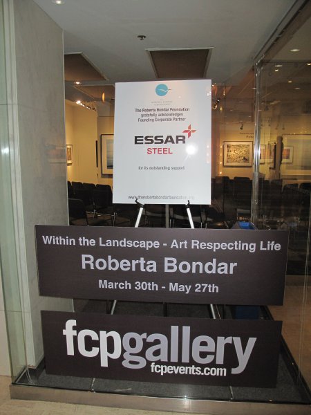 Founding Sponsor acknowledgement on display at the First Canadian Place Gallery